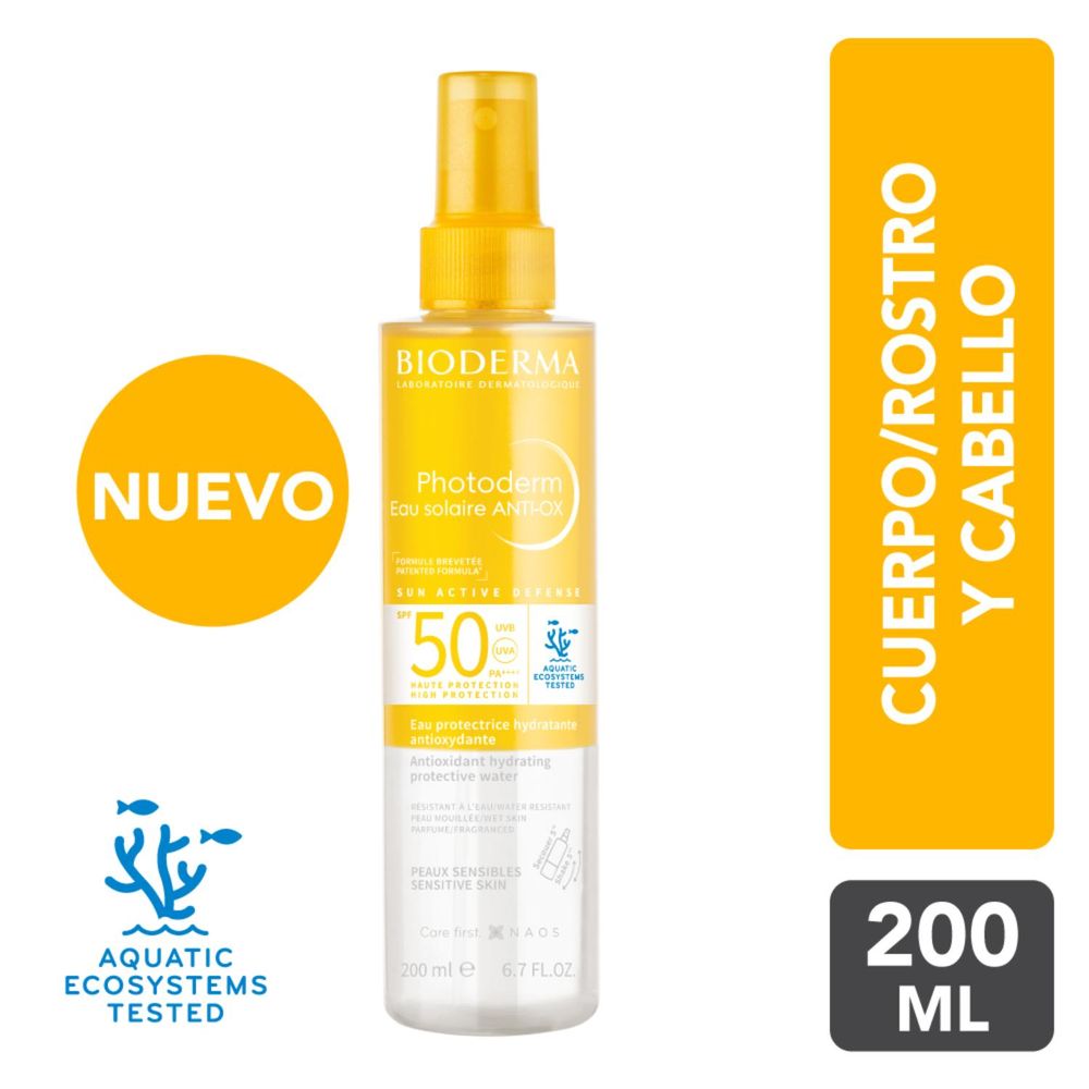 Fotoprotector Bioderma Agua Solar Antioxidante Spf50 200Ml