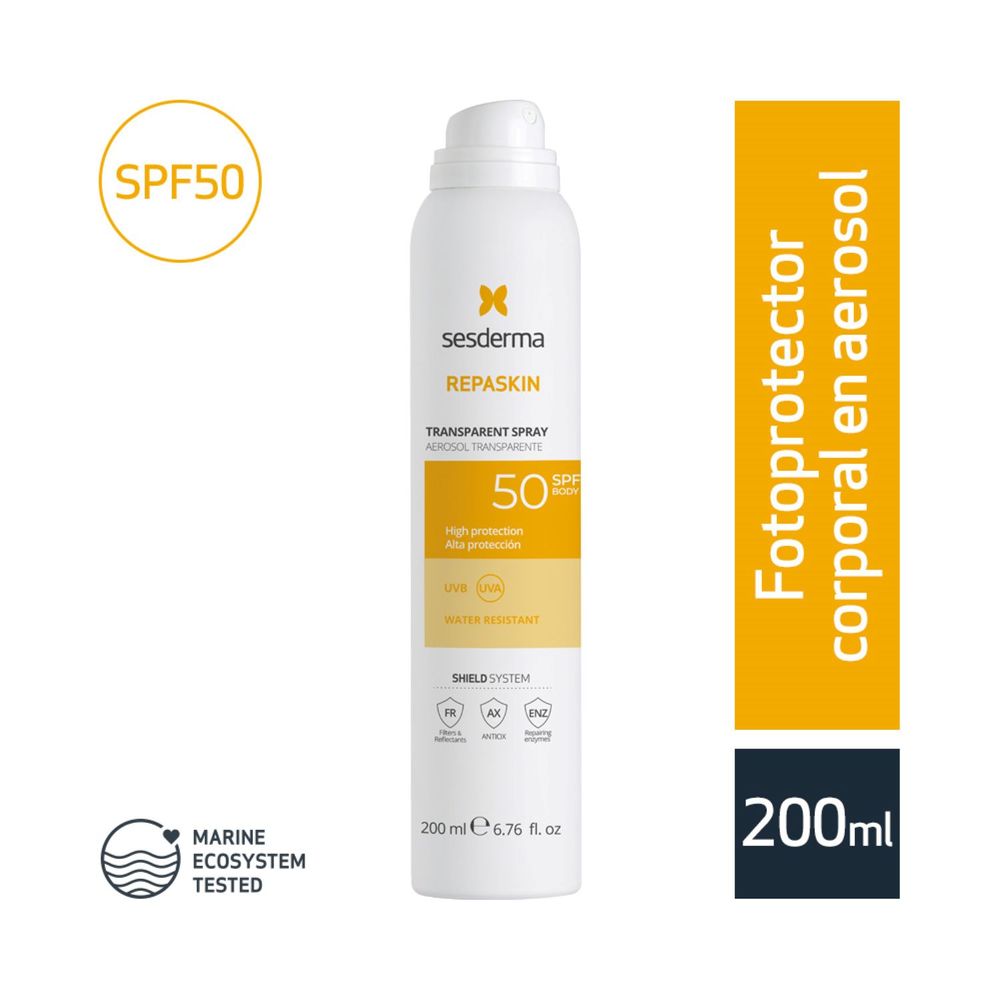 Fotoprotector Sesderma Repaskin Aerosol Transp Spf50 200Ml