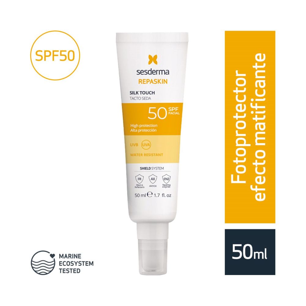 Fotoprotector Sesderma Repaskin Tacto Seda Spf50 50Ml
