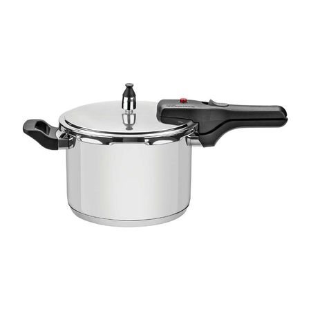 Olla a Presión Tramontina Brava de Acero Inoxidable 4.5L