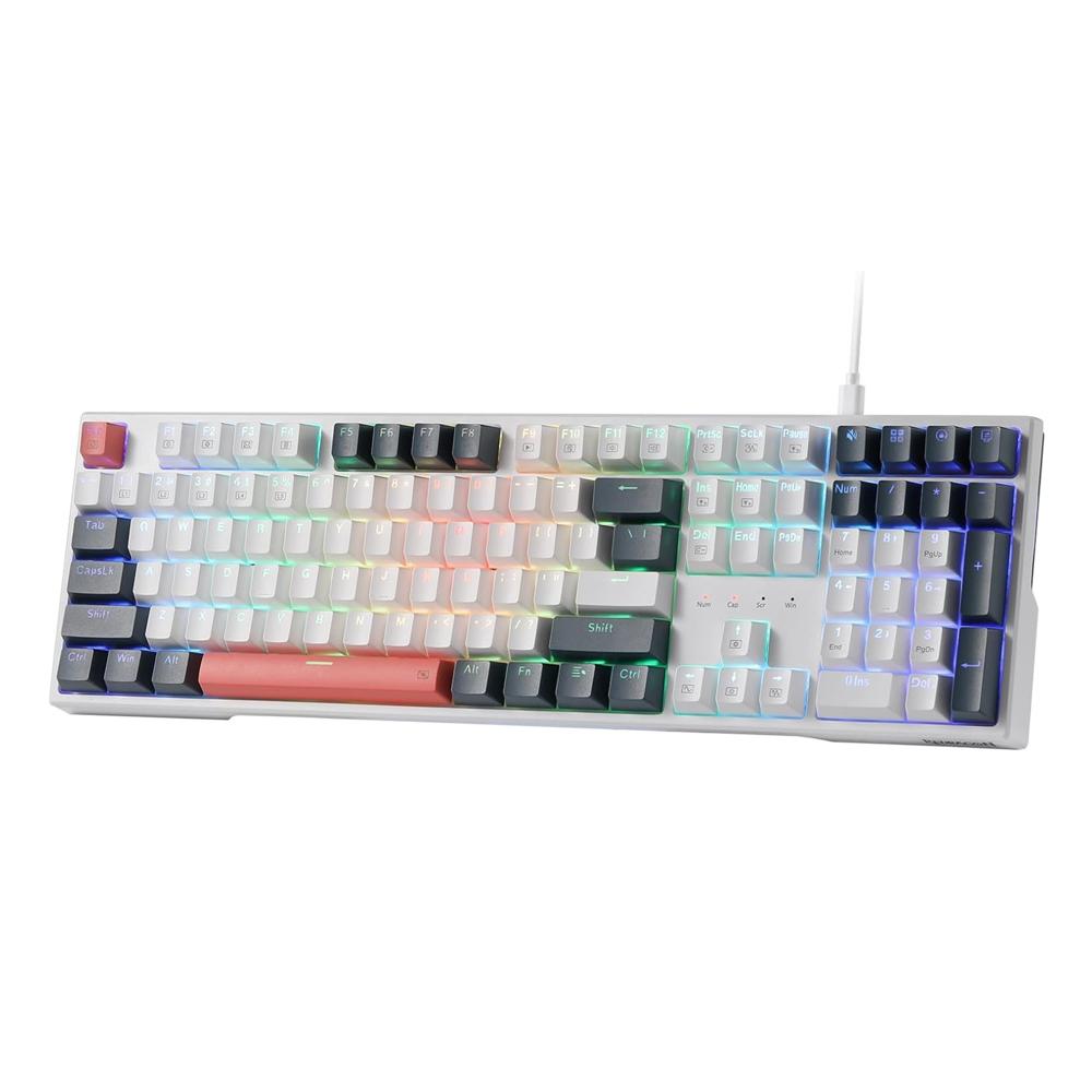 Teclado Redragon Trundle K668WBO RGB Switch Red Inglés