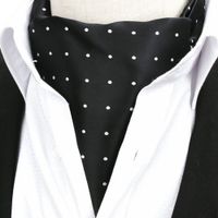 Corbata Bufanda Hombre Boda Ethan - Negro
