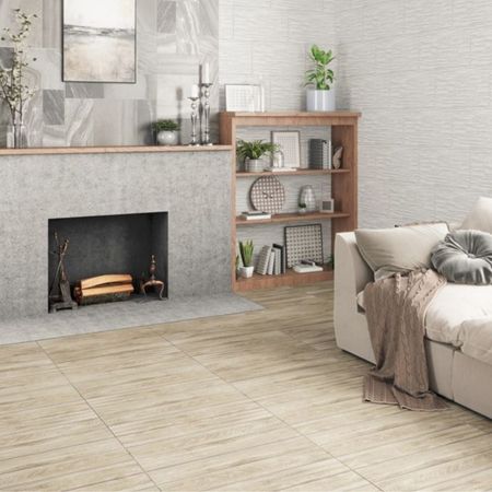 Fachaleta Cerámica San Lorenzo Blanca 27x45cm 07m2