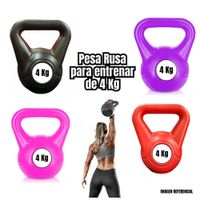 Pesa Rusa Kettebells de PVC 4Kg