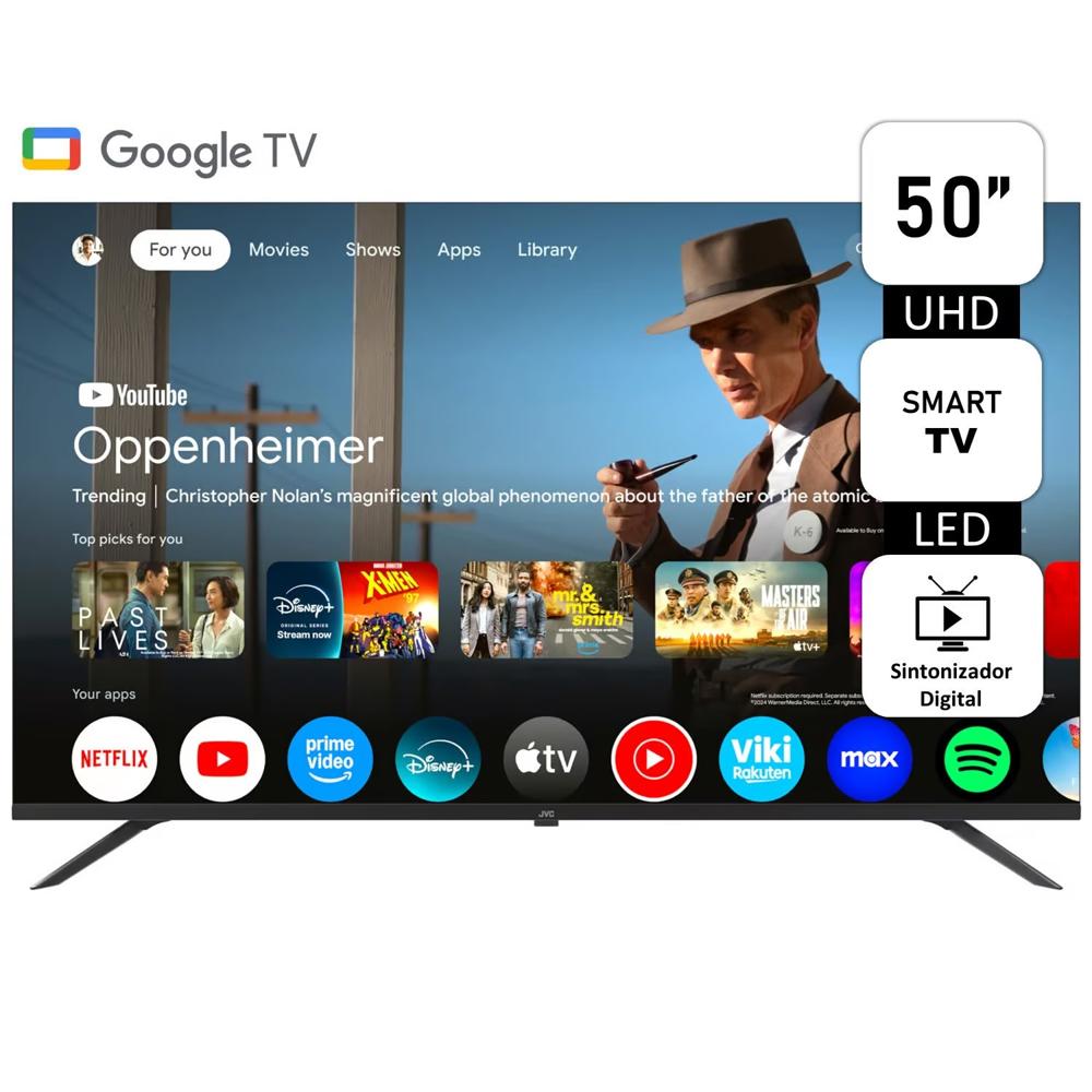 Televisor JVC 50” UHD Google Tv Smart LT-50KM548