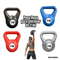 Pesa Rusa Kettebells de PVC 2 Kg