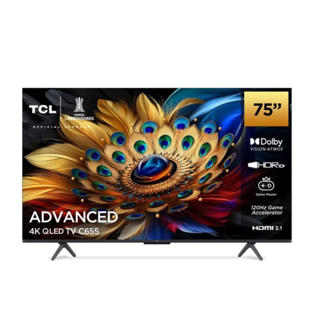 Televisor TCL QLED 75"" Smart TV Ultra HD 4K Año 2024 75C655