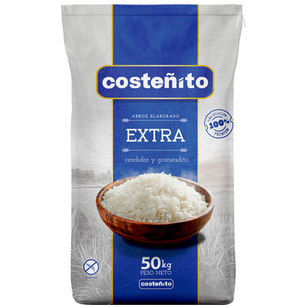 Arroz Extra COSTEÑITO Importado Saco 50kg