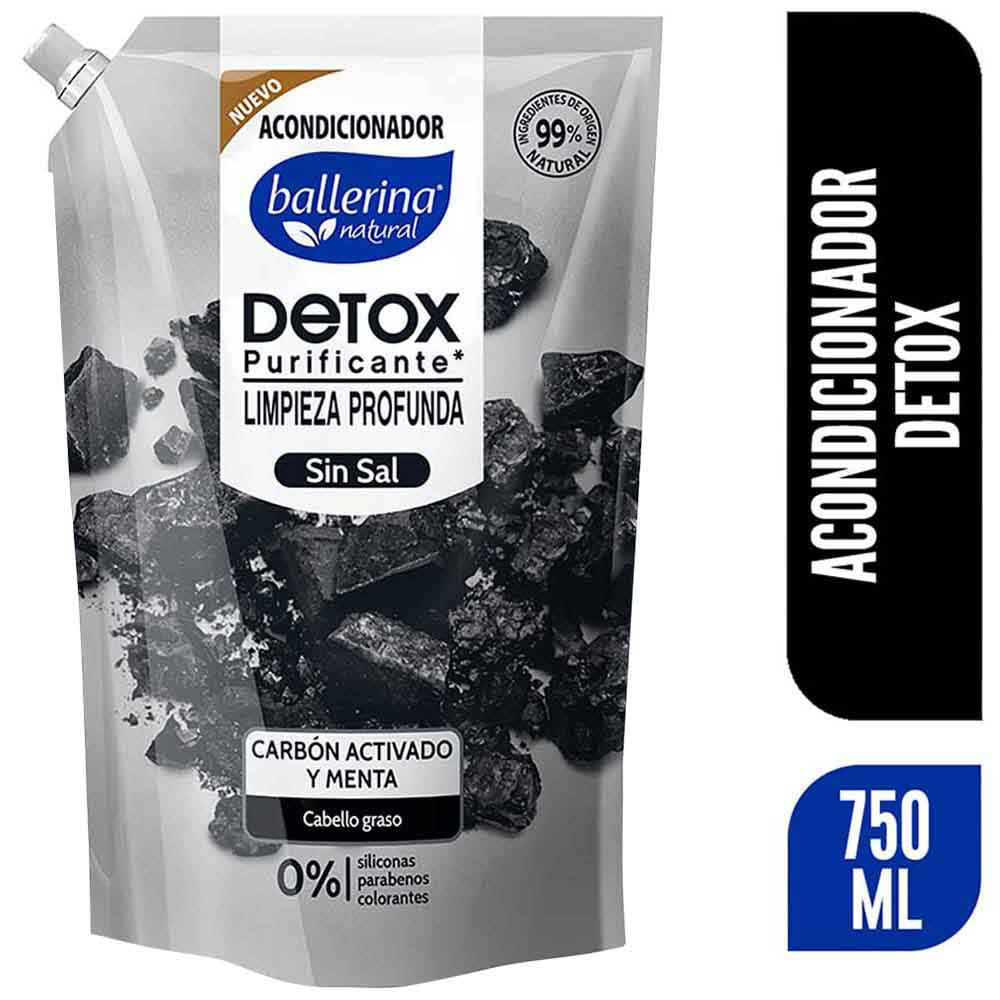 Acondicionador BALLERINA Carbón Doypack 750ml