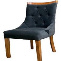 Silla de comedor Mobiliari Tufted Alexa Azul