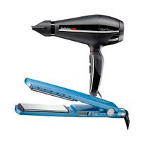 Combo BabylissPRO Alisadora Nano Titanium BNT4091TPE y Secador Black Magic B6400PE