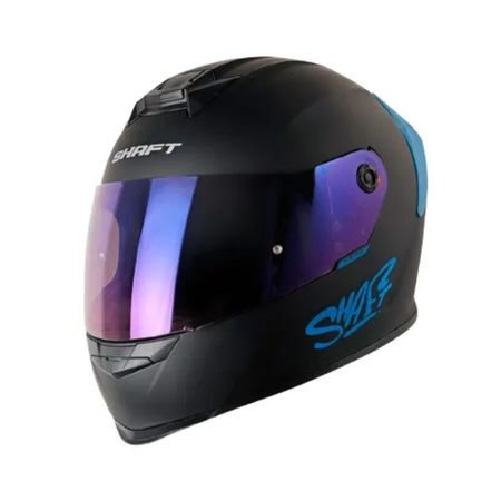 Casco sh-502 sp solid negro mate/azul l