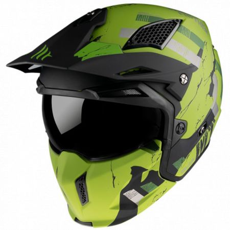 Casco mt streetfighter skull a16 mate l