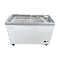 Congeladora Oster con puerta de vidrio OS-PSCFX11001W 326L Blanco