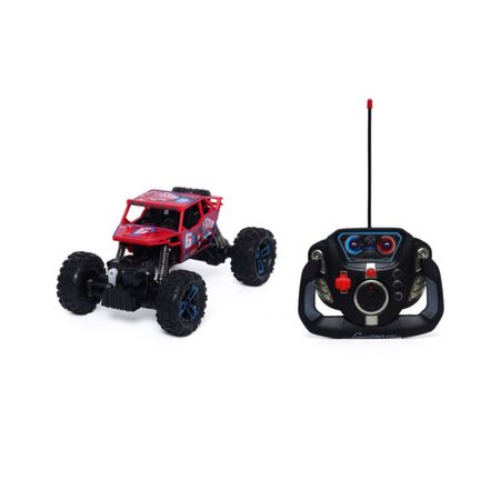 Auto Motor Extreme Off Road Race Con Radio Control Rojo