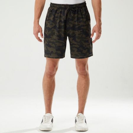 Short Hombre Tech Logo Aereal VERDE L