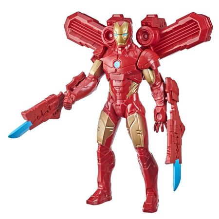 Figura De Accion Marvel Iron Man Con Equipo De Accion