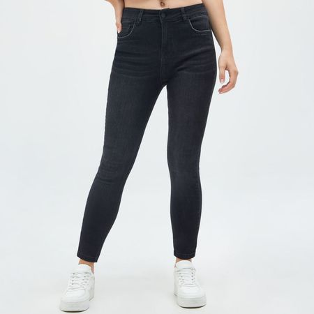 Jean Amc Mujer Bas Denim Classic NEGRO 26