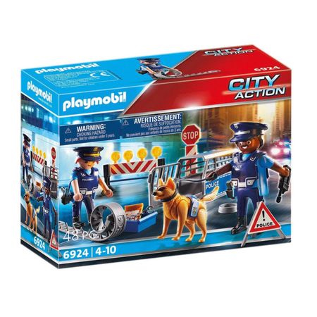 Set De Juego Playmobil City Action Control Policia De Carretera