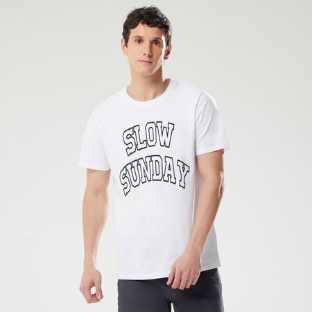 Polo Hombre Frase Sclub Hypnotic BLANCO S