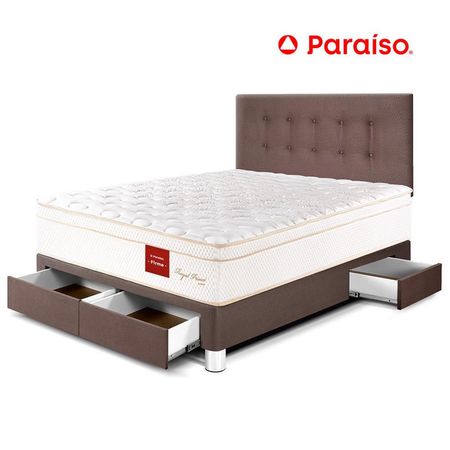 Dormitorio Royal Prince con Cajones 2 Plazas Chocolate
