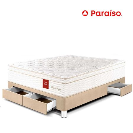 Cama Royal Prince Cajones 2 Plazas Champagne