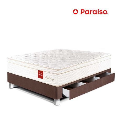 Cama Royal Prince Cajones 1.5 Plazas Chocolate