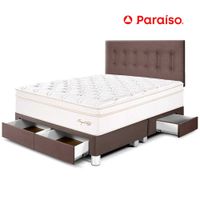 Dormitorio Royal Cloud con Cajones Queen Chocolate
