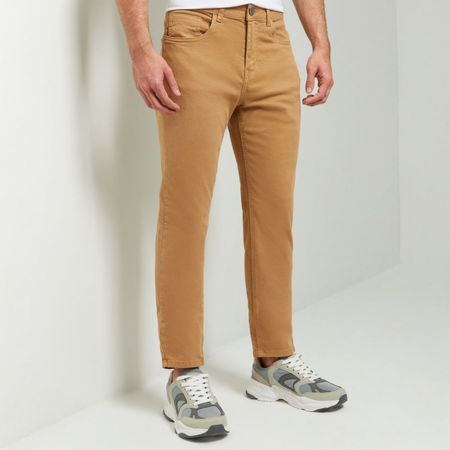 Pantalon Aereal Slim Camel Hombre  36