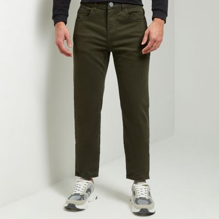 Pantalon Aereal Slim Verde Hombre  28