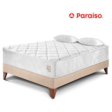 Cama Europea Pocket Max 2 Plazas Champagne