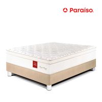 Cama Paraíso Royal Prince 2 Plazas Champagne + 2 almohadas viscoelásticas