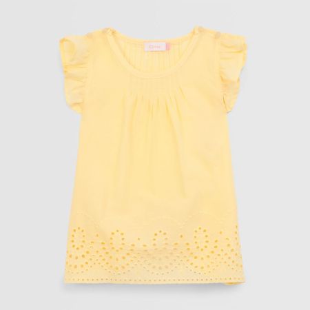 Blusa Para Niña Circus Bro Happy Amarillo Talla 12