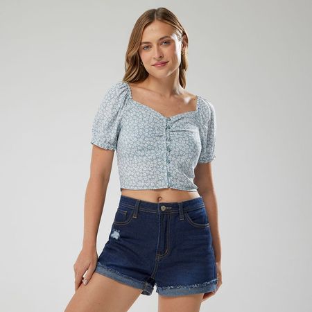Blusa Mujer Manga Corta Amc COMBO2 M