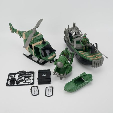 Set De Juego Militar Happy Valley Helicoptero