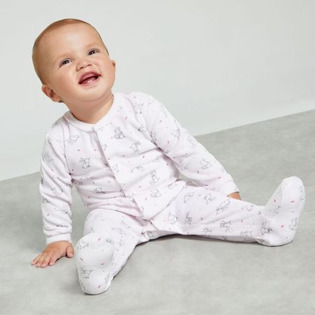 Pijama Para Bebé Recién Nacido Baby Circus Aop Plush Rosad 12