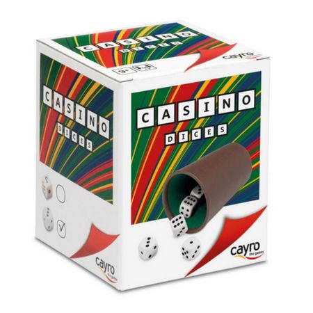 CY731 Cubillete forrado con 05 dados
