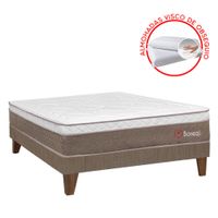Cama Europea Boreal Pocket SS 2 Plazas + 2 Almohadas + 1 Protector