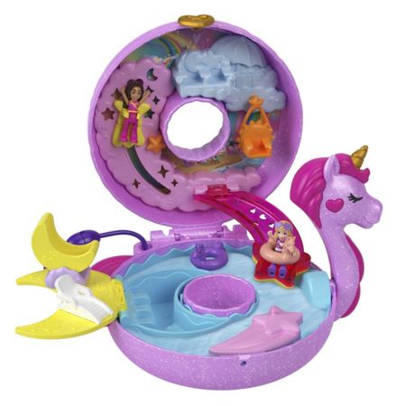 Set Polly Pocket Flotador Unicornio