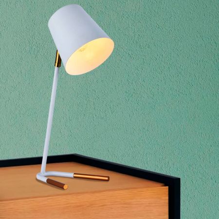 Lámpara de Mesa Moderna Blanco