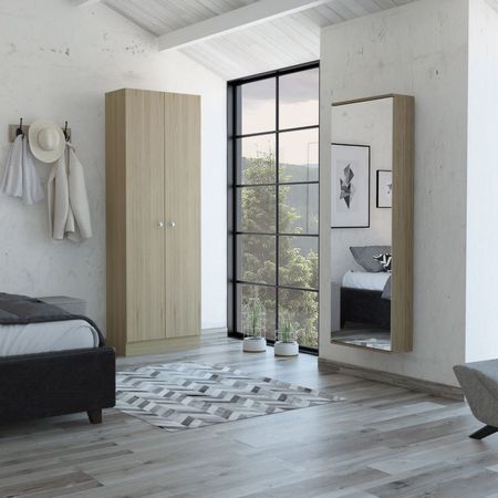 Combo Dreams 3 Ropero + Zapatero - Rovere / Blanco