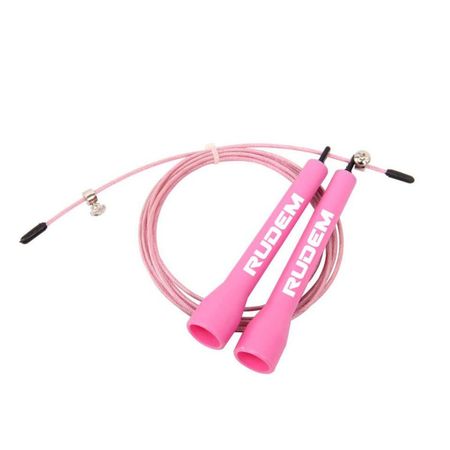 Soga Para Saltar Rudem Mango Plástico Rosado