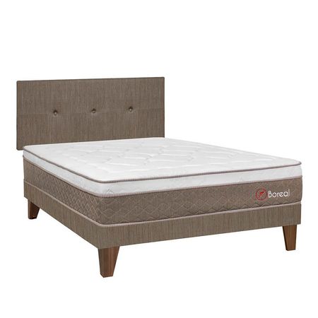 Dormitorio Europeo Boreal Pocket SS 2 Plazas + 2 Almohadas + 1 Protector