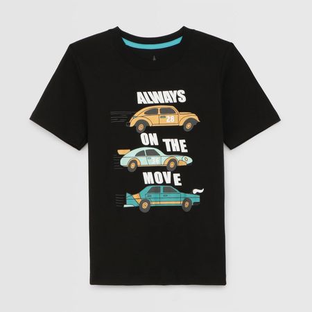 Polo Para Niño Circus Manga Corta Gam Est Negro 12