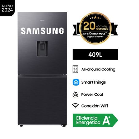 Refrigeradora Samsung Bottom Freezer 409L Black