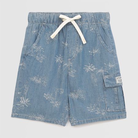 Short Para Niño Circus Chambray Azul Talla 6