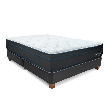 Cama Américano Gravity Queen + Almohada + Protector