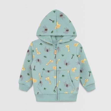 Polera Para Bebe Niño Baby Circus Aop Zip Verde 12