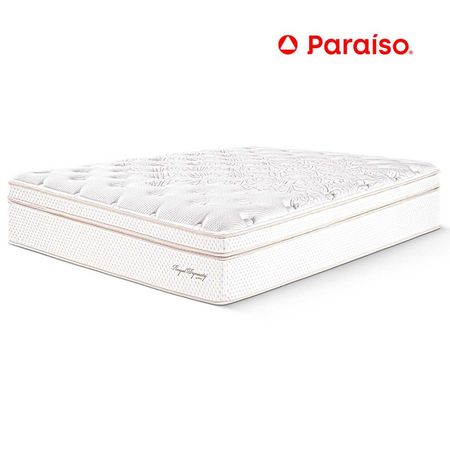Colchón Paraíso Royal Dynasty 2 Plazas + 2 almohadas viscoelásticas + protector