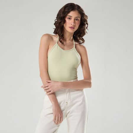 Polo Mujer Waffle Sin Mangas Hypnotic VERDE M